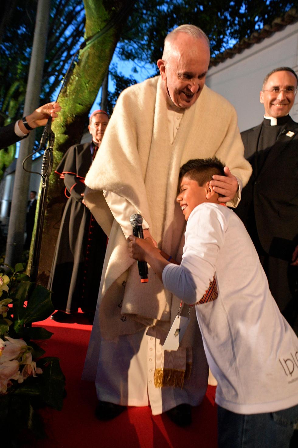 Bogotà, 6 settembre: l'arrivo di Papa Francesco in Colombia presso la Nunziatura