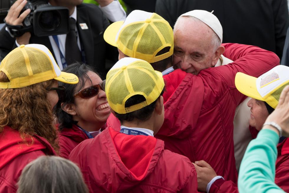 Bogotà (Colombia), 7 settembre 2017: Papa Francesco visita la Cattedrale