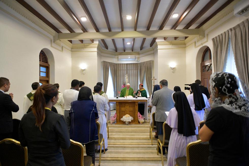 Yangon, 28 novembre: Viaggio Apostolico in Myanmar e Bangladesh (26/11 – 2/12), Papa Francesco celebra la Messa